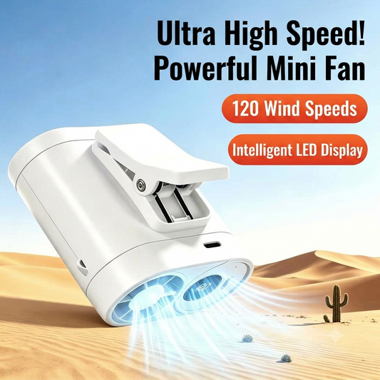 2026 New Waist Fan Outdoor Cooling Neck Handheld Mini Fan USB Long Battery Life
