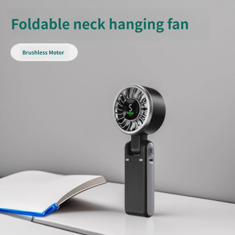 Portable Handheld Mini Fan USB Rechargeable Super Silent Neck Fan