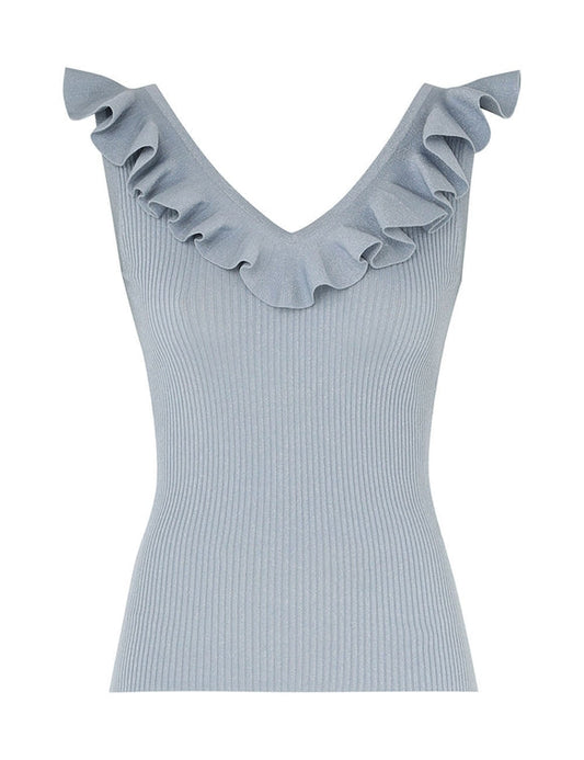 Waverly Frill V-Neck Top