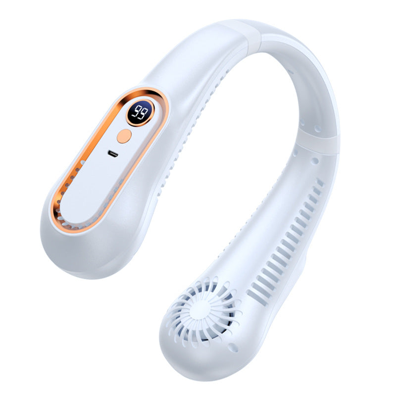 2026 New Silent Bladeless Neck Fan Outdoor Portable Long Battery Life Mini Air Cooler