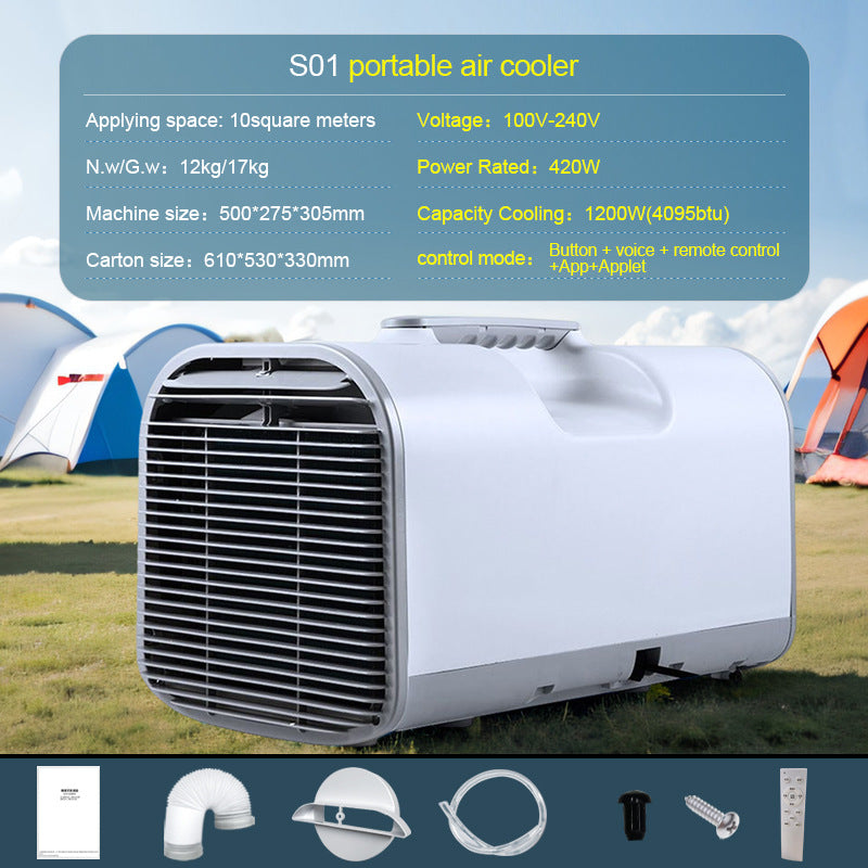 Source Manufacturer Portable Mobile Air Conditioner Outdoor Camping Home Single Cooling All-In-One Machine Without Outdoor Unit Mini Small Air Conditioner